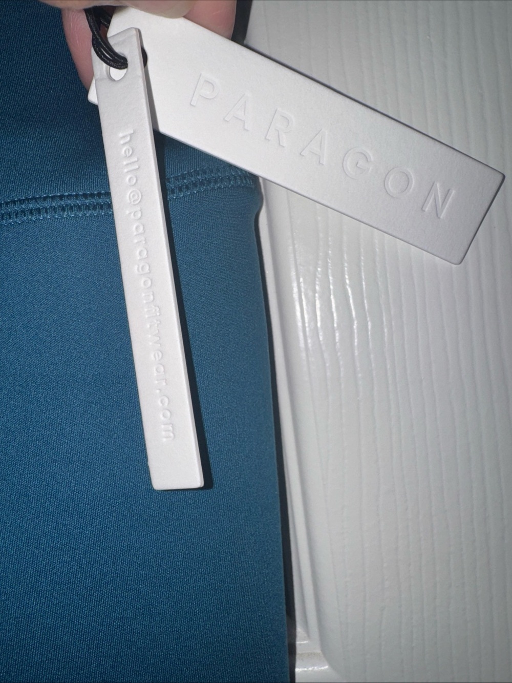 PARAGON Teal High-Waist Performance Leggings - Picture 2 of 6